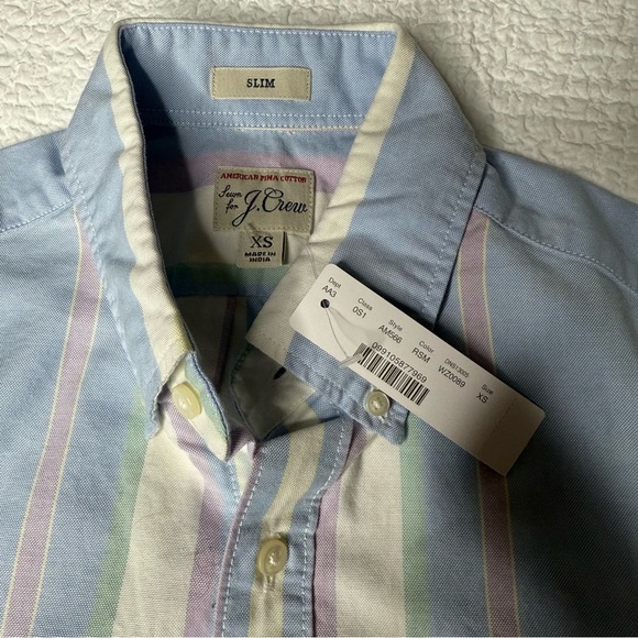 J Crew Short Sleeve Cotton Oxford Shirt - Picture 2 of 2